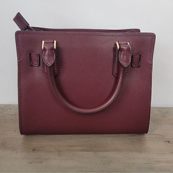 NWT Michael Kors Small Hamilton Satchel Merlot - Picture 8 of 10